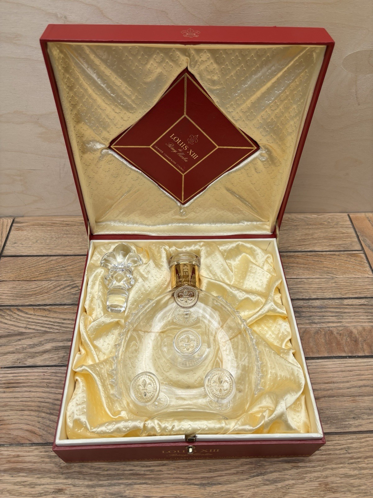 Vintage Remy Martin Louis XIII Decanter Box Booklet MATCHING AE Serial Baccarat