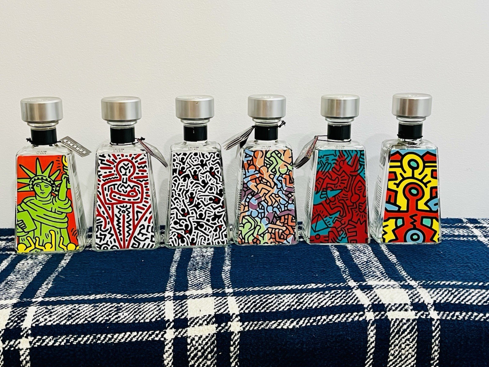 Keith Haring x 1800 Tequila Essential Artists Series – COMPLETE SET of 6 EMPTY