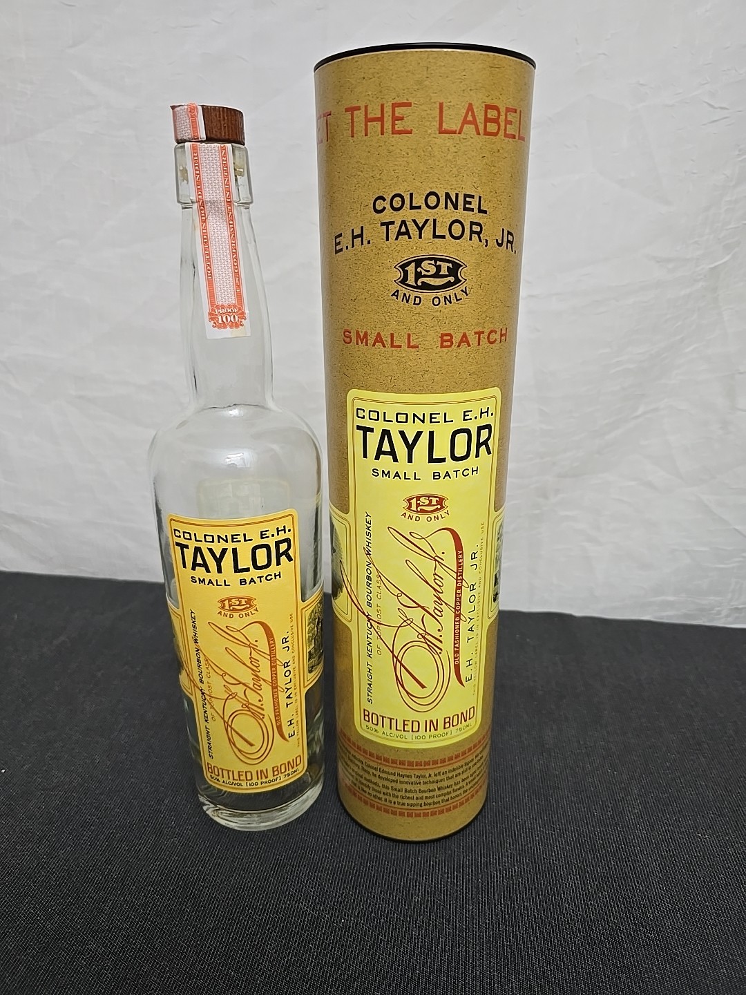 Colonel EH Taylor Small Batch Bourbon Bottled in Bond Tube & Bottle – Unwashed