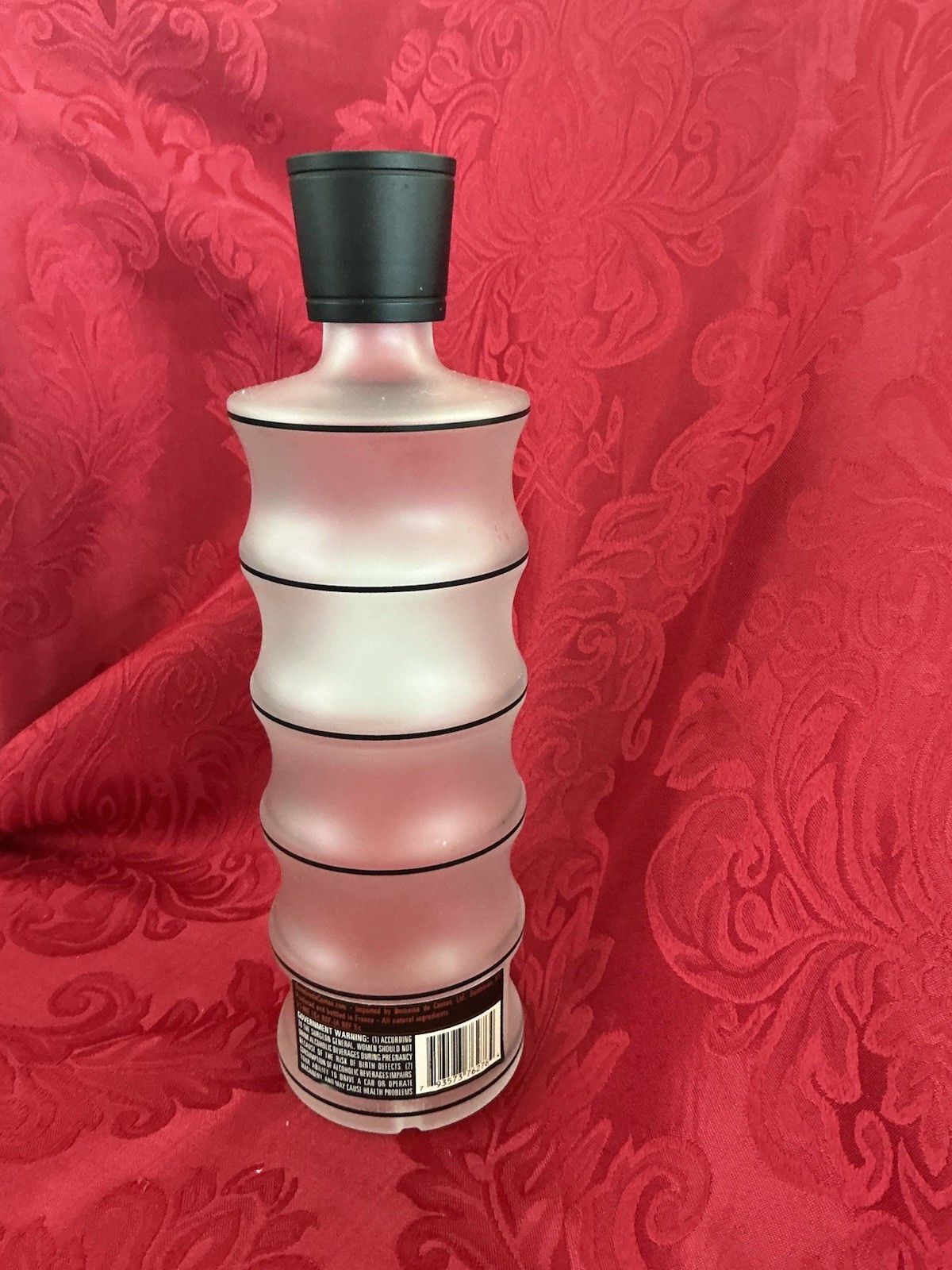 FLAWLESS 750mlEmpty DOMAINE DE CANTON Glass GINGER LIQUEUR Clear BOTTLE BUD VASE