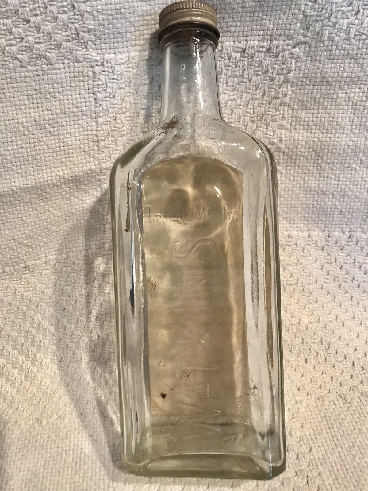 Vtg Watkins Double Strength Imitation Vanilla Extract Paper Label 11oz 9”x3”