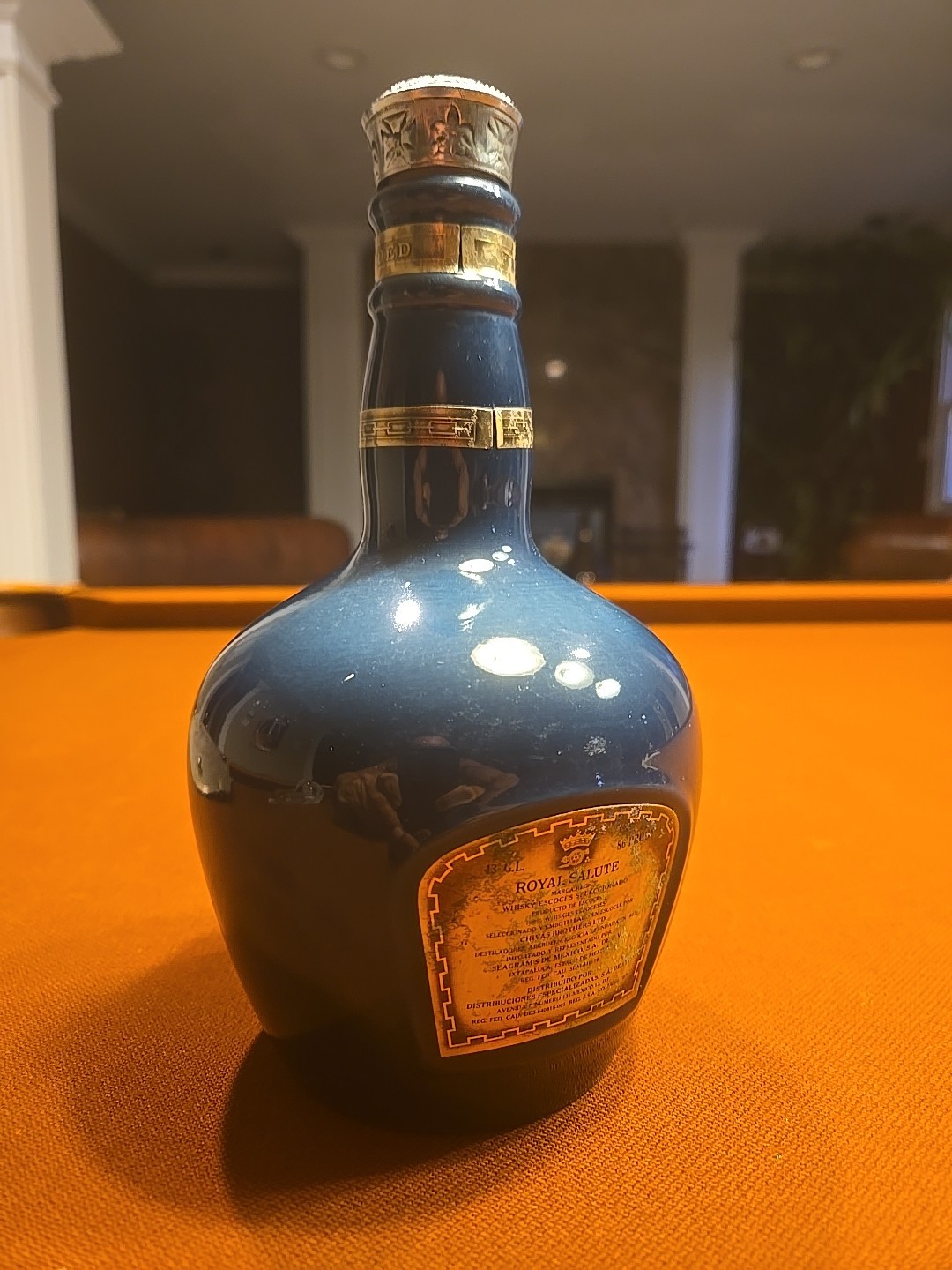 Chivas Royal Salute 21yr Scotch Whisky Empty Bottle Blue