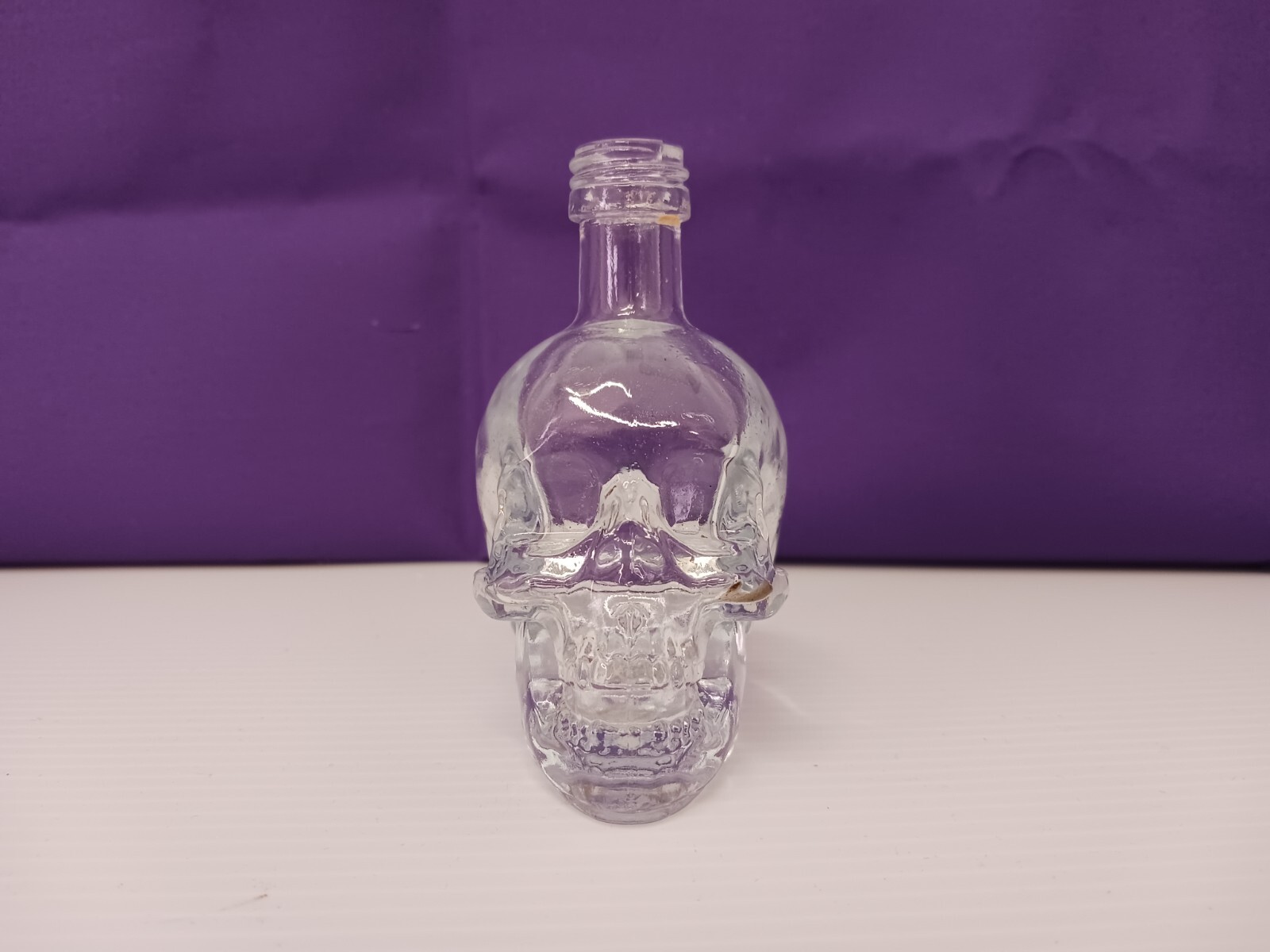 Crystal Head Vodka Skull Glass ~ EMPTY BOTTLE ~ Mini 50ml ~ Canada ~ No Lid