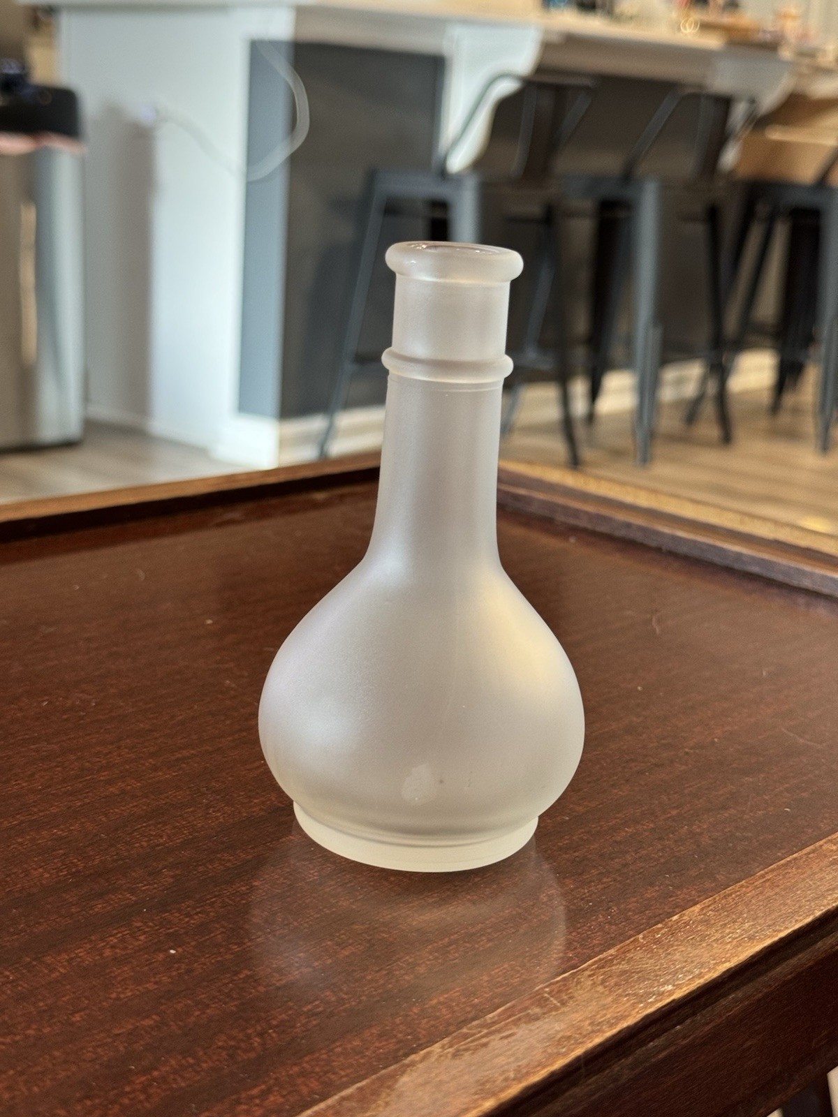 Vintage Hazel Atlas Bitters Bottle No Lid Frosted Glass