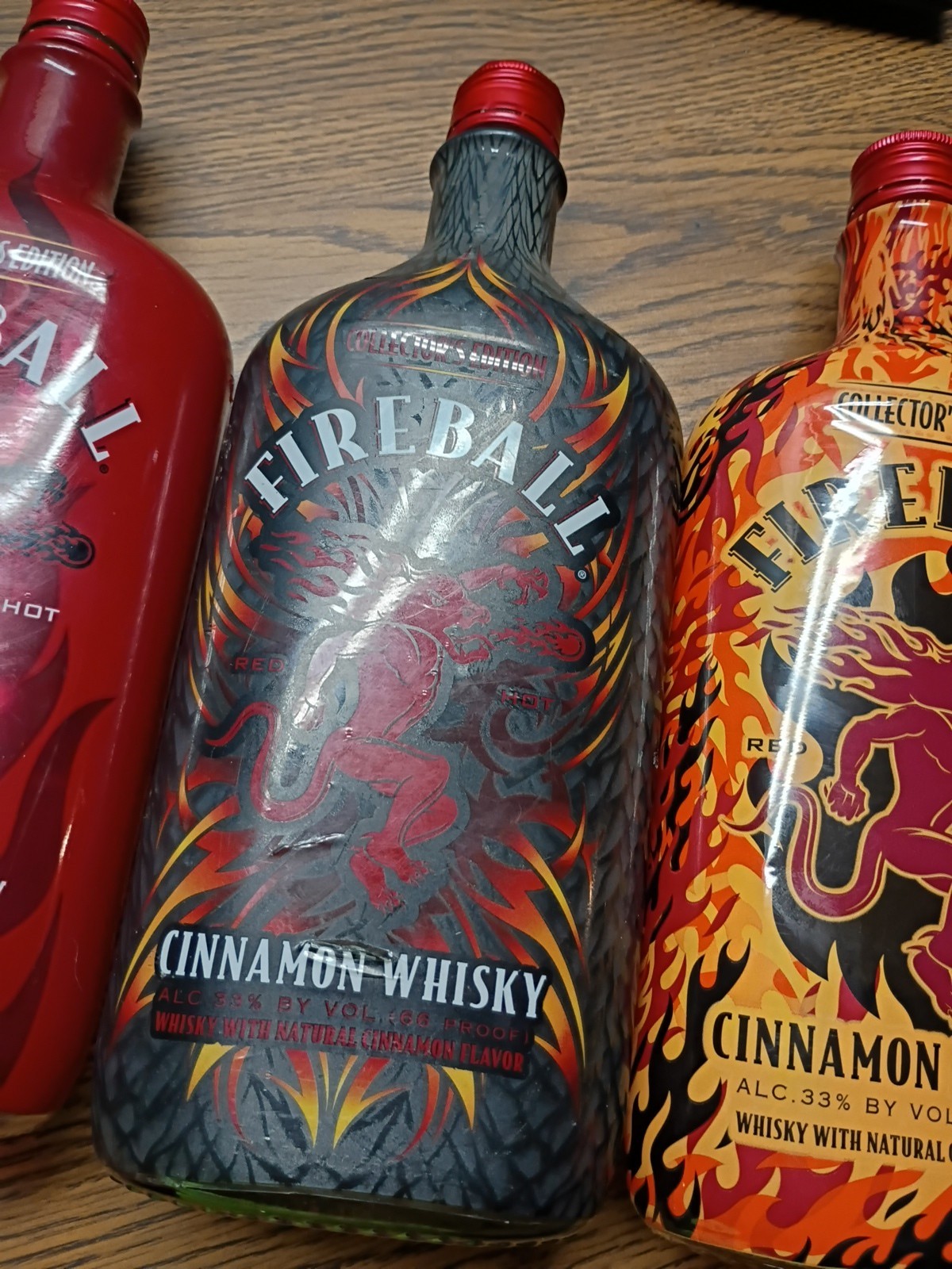 Fireball Flames Collector’s Edition Cinnamon Whisky 750 ML Bottle EMPTY
