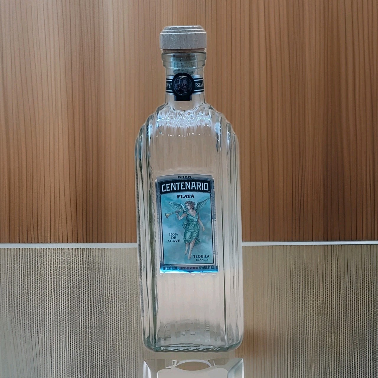 Gran Centenario Plata Tequila Bottle 1L EMPTY Glass Bottle