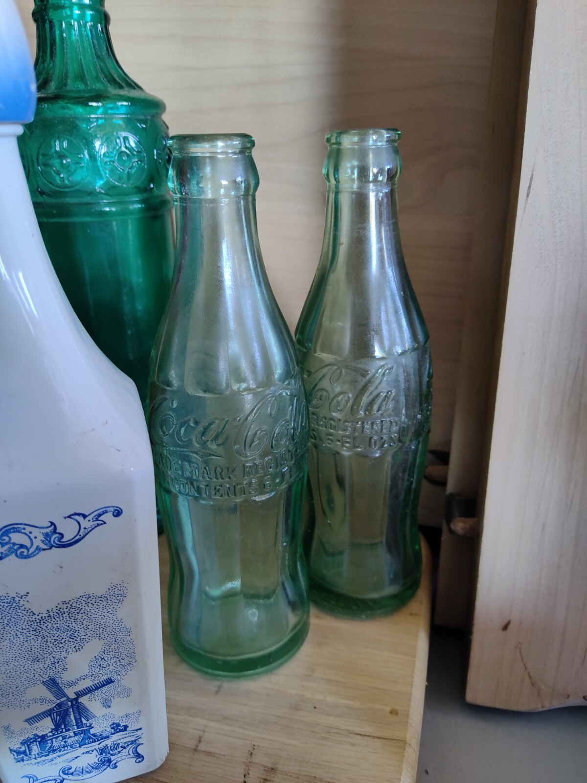 VTG Liq., German Beer & Coca-Cola Bottles & One Sarsaparilla Sioux City Lot of 8