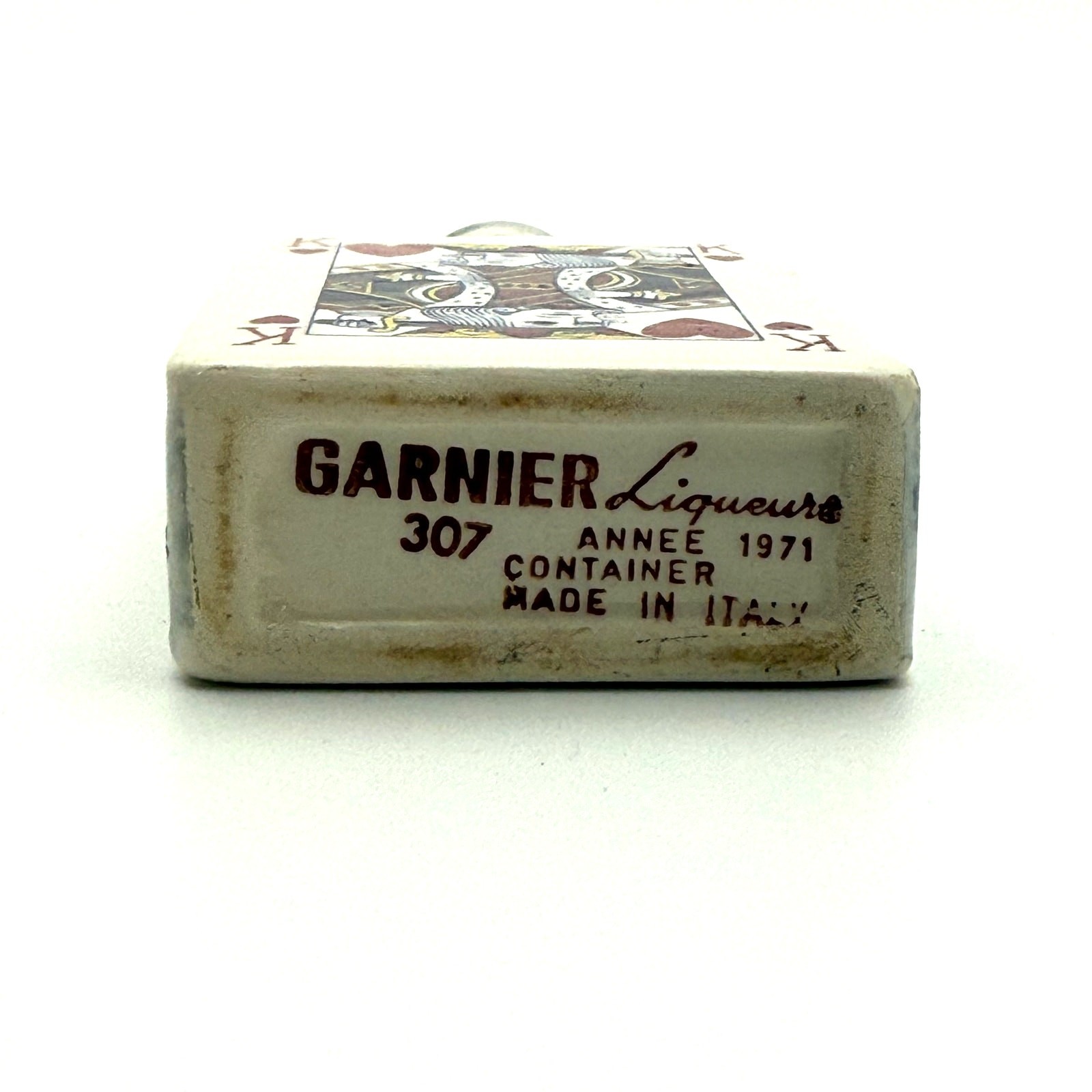 Garnier Liqueure #307 King Container 1971 Made in Italy Empty