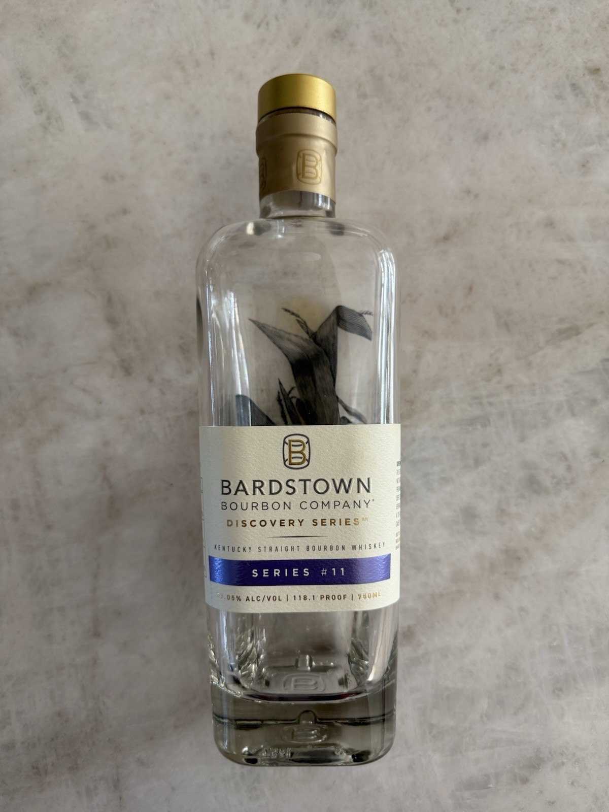 Bardstown Discovery Series 11 Empty Bourbon Bottle