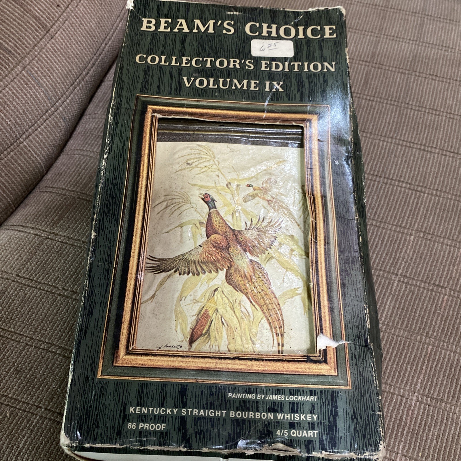 Vintage Jim Beam Beams Choice James Lockhart Ring-Neck Pheasant Bottle Decanter