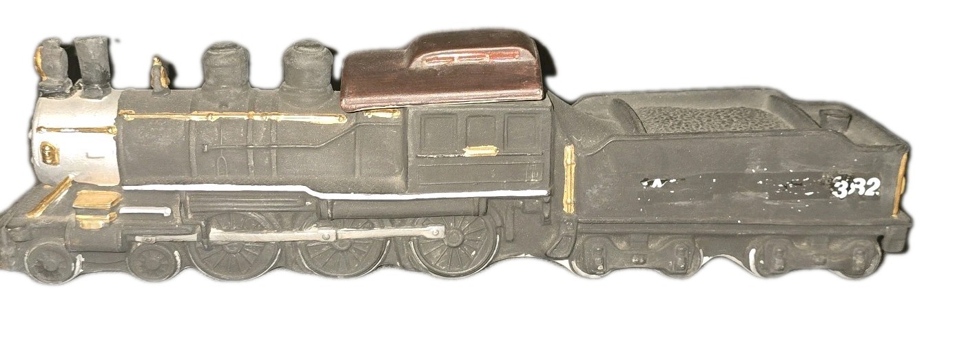 Ezra Brooks Decanter Casey Jones 382 Train Steam Engine & Coal Car 1980 Read