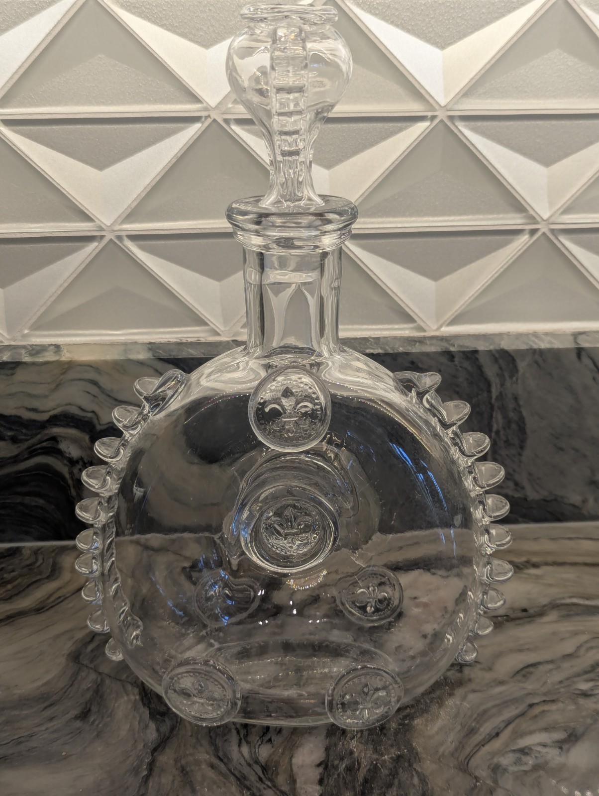 Baccarat France Crystal Remy Martin Cognac Decanter Matching #125 Stopper Fleur