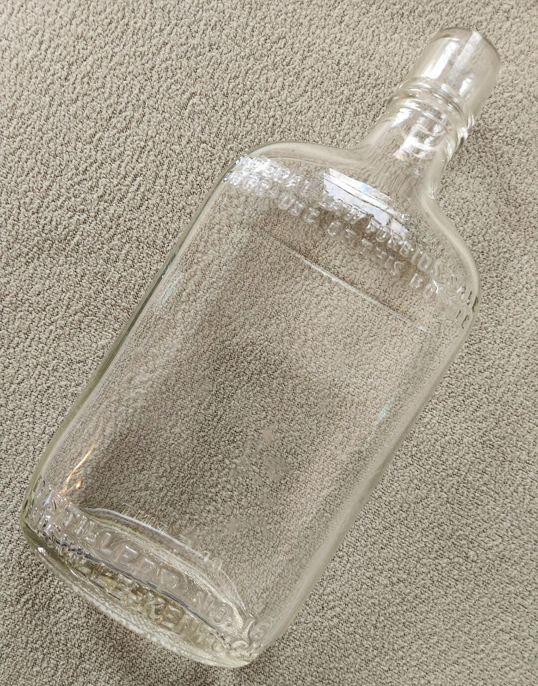 Stitzel-Weller Distillery No. 16 Old Fitzgerald One Pint Glass Bottle Owens-IL