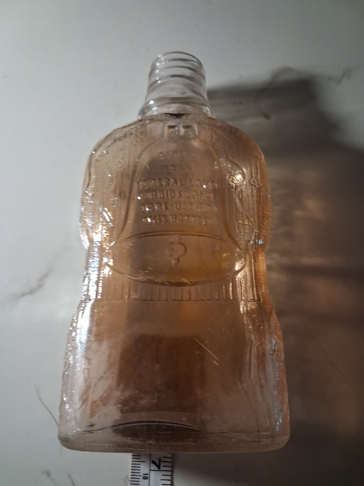 Golden Wedding Full Pint Whiskey Bottle «Since 1856″ Embossed 7.75» FREE SHIP