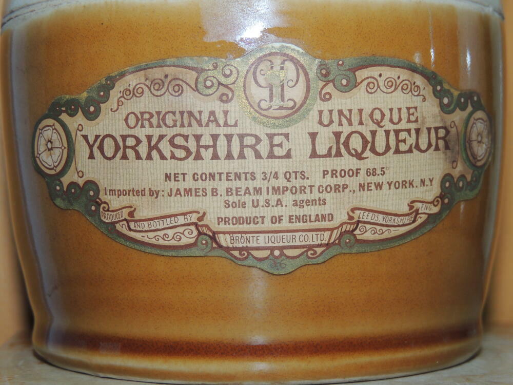 Bronte Yorkshire Liqueur Stoneware Flagon 680ml Jug Bottle James Jim Beam Import