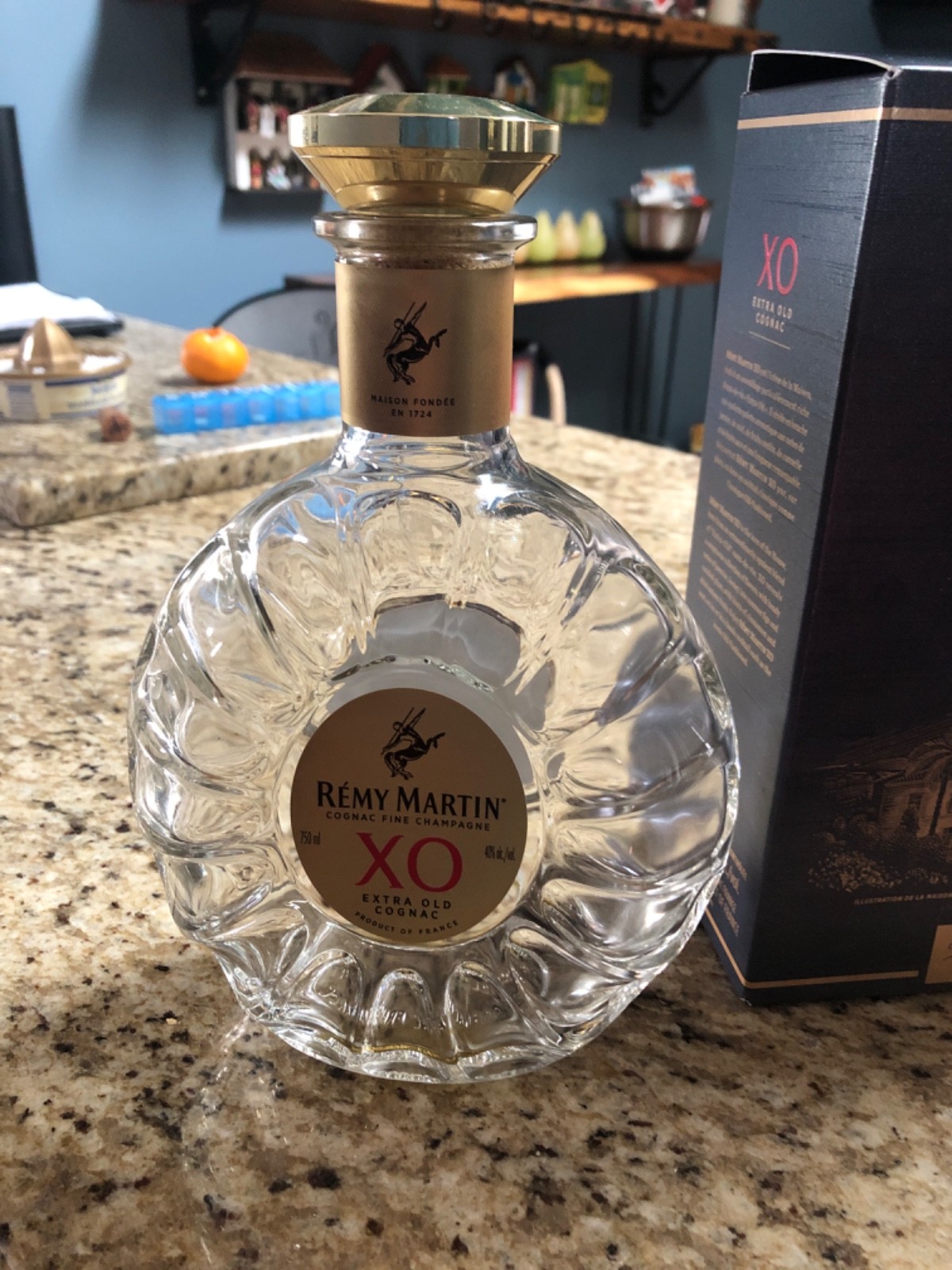 Remy Martin XO Original Box And Empty Bottle