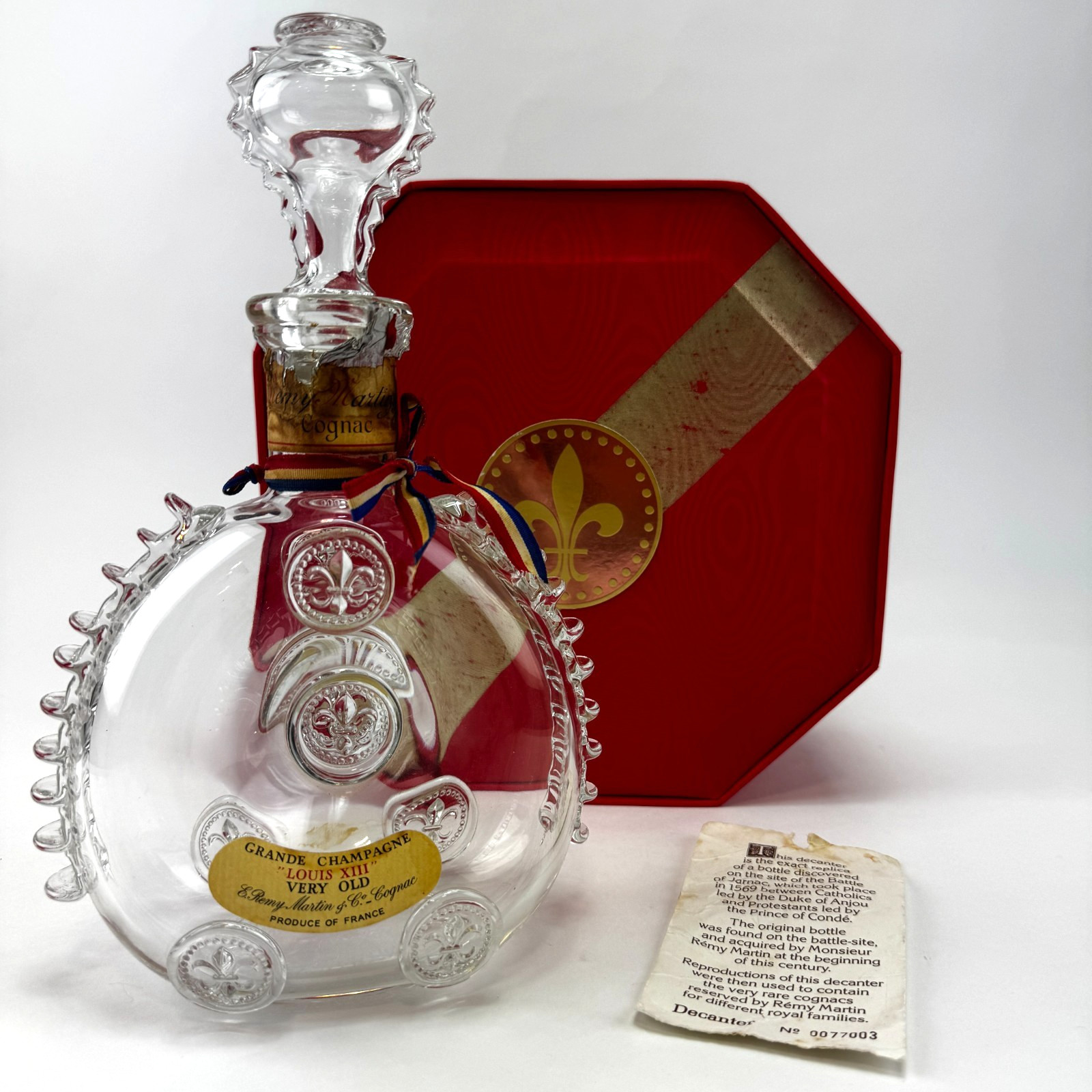Remy Martin Louis XIII «Very Old» Crystal Cognac Decanter with Case and Number