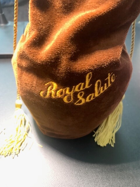 ROYAL SALUTE 21 YEARS OLD BLENDED SCOTCH WHISKY BOTTLE EMPTY CHIVAS with Sleeve