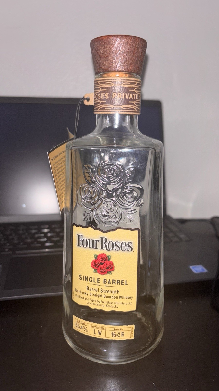 Four Roses Single Barrel Kentucky Straight Bourbon Empty Liquor Bottle 750mL
