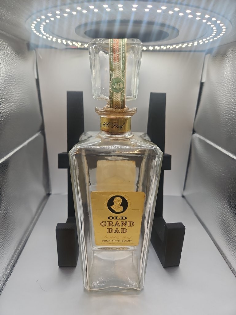 Vintage Old Grand-Dad Whiskey Bottle, 100 Proof, 1956-1960