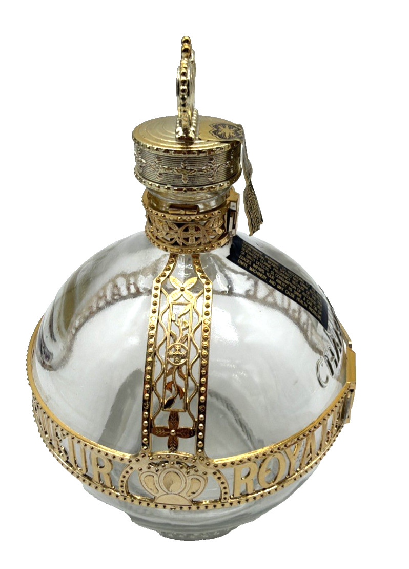 Vintage Empty Royale Deluxe Chambord Liqueur Decanter Bottle Crown 750 ml